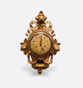 Antique Victorian Gilt Wall Clock image