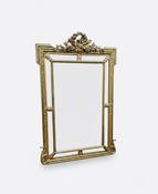 Antique 19th Century Gilt Cushion Console Mirror