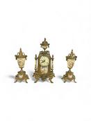 Antique Victorian 3 Piece Clock Set image