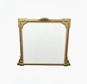 Antique 19th Century Gilt Overmantle Mirror image