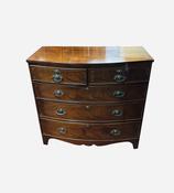 Georgian Inlaid Mahogany Bow Front Chest Of Drawers image