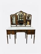 Antique Edwardian Mahogany Gilt Dressing Table image