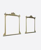 Matching Antique Pair Of 19th Century Gilt Overmantle Mirrors image