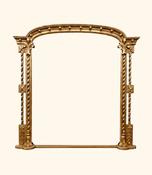 19th Century Gilt Overmantle Mirror image
