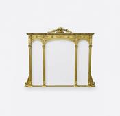 19th Century Gilt Overmantle Mirror image