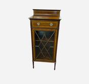 Antique Edwardian Inlaid Mahogany Cabinet image