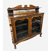 Antique Edw Rosewood Mirror back Bookcase image