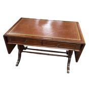 Antique Style 4 Drawer Leather Top Regency Style Coffee / Sofa Table image
