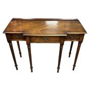 Antique Style Bevan Funnell Breakfront Mahogany 6 Leg 3 Drawer Console Table image