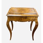 Antique 19C Inland Walnut Jardiniere with original lid image