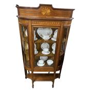 Antique Edw Inlaid Mahogany Display Cabinet image