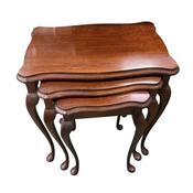 Antique Style Mahogany Nest of 3 Tables image