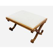 Antique 19C Satinwood X Frame Stool image