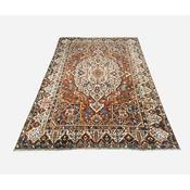 Very Large Bakhtar Handmade Wool Rug with Browns, Reds,Pinks with Large Central Medallion image