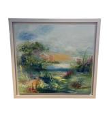 Oil On Canvas By The Liffey By Fiona Marron image