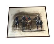 Oil On Paper Towards The Gallop By John Fitzgerald image
