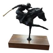 Horse And Jockey Bronze By John Fitzgerald image