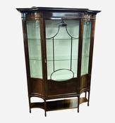 Antique Edwardian Inlaid Mahogany Display Cabinet image