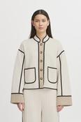 Kate Quilted Jacket in Almond Milk