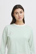 Mira Loose T-Shirt in Cloud Dancer Beryl Green image