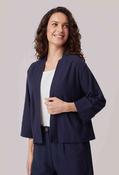 Sula Jacket Solid Slub in Navy