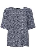 Marrakech Blouse in Total Eclipse Dot Blue