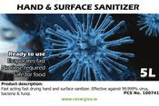 Alcohol Hand Sanitiser Liquid 10 Litre (2 x 5Litre Cans) image