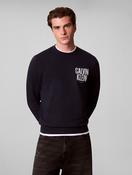 Calvin Klein Bold Logo Crew Neck Sweatshirt in Dark Sapphire image