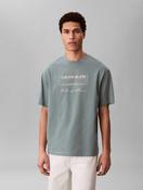 Calvin Klein Chest Print T-Shirt in Pale Blue image
