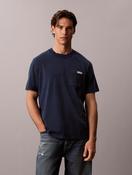 Calvin Klein Washed Cotton Pocket T-Shirt in Pageant Blue image