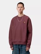 Carhartt WIP American Script Sweatshirt in Burgundy image