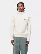 Carhartt WIP - Half Zip American Script Sweatshirt in Cream