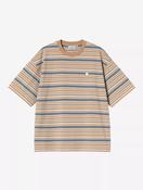 Carhartt WIP S/S Zane T-Shirt - Beige Stripe image