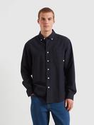 Farah Brewer Box Fit Oxford Shirt in Navy image