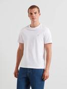 Farah Danny Regular Fit Organic Cotton T-Shirt in White image