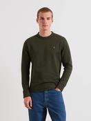 Farah Hemming Crew Neck Sweatshirt in Dark Green