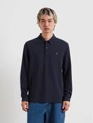 Farah Irwin Long Sleeve Polo Shirt in True Navy image