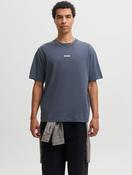 Jack &amp; Jones Club Back Print T-Shirt in Navy image