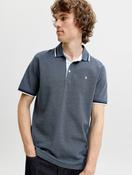 Jack &amp; Jones Paulos Polo Shirt in Navy Fleck
