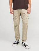 Jack &amp; Jones - Slim Fit Cargo Trousers in Beige image