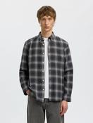 Selected Cole Cotton Shirt in Beige Check image