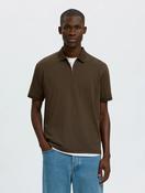 Selected Fave Zip Polo Shirt in Delicioso image