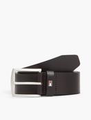 Tommy Hilfiger Denton Leather Belt in Dark Brown image