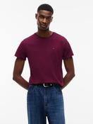 Tommy Jeans Flag Extra Slim T-Shirt in Calypso Berry image