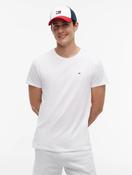 Tommy Jeans Flag Extra Slim T-Shirt in Classic White image