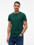 Tommy Jeans Flag Extra Slim T-Shirt in Velvet Green image
