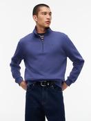 Tommy Jens Flag Quarter-Zip Sweatshirt in Dark Blue image
