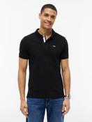 Tommy Jeans Pure Cotton Slim Fit Polo Shirt in Black image