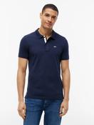 Tommy Jeans Pure Cotton Slim Fit Polo Shirt in Navy image