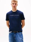 Tommy Jeans - Linear Logo Embroidery T-Shirt - Navy